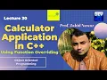 OOP Case Study Calculator Application in C Urdu Hindi