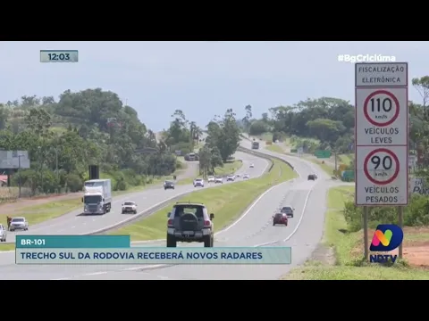 Trecho Sul da BR-101 receberá 42 novos radares