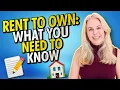 Things To Watch Out For With Rent-to-Own Agreements Step By Step Guide