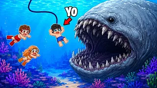 Me CONVERTÍ en el CEBO de los MONSTRUOS MARINOS Más Gigantes de Roblox...