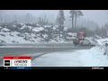Snow hits I-80 near Donner Pass