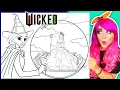 Coloring Wicked Glinda Elphaba Coloring Pages Wicked Movie Coloring Pages Ohuhu Art Markers