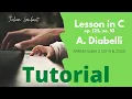 TUTORIAL Lesson in C op 125 no 10 by A Diabelli