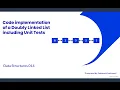 Implementing a Doubly Linked List from scratch including unit tests