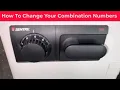 How To Change Combination On A Sentry Safe Three 3 Number Dial Combination Lock Model 1250