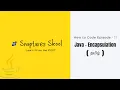 Java - Encapsulation Tamil How to code Episode 11 Snaptures Skool Java in Tamil