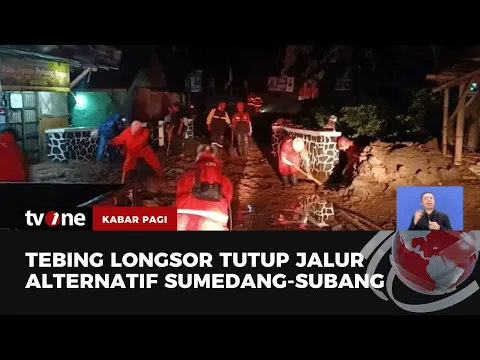 Jalur Alternatif Sumedang-Subang di Kawasan Ciptasari Longsor