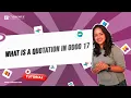 What is a Quotation in Odoo 17 Sales App Odoo 17 Functional Tutorials