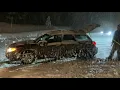 2-27-2024 Snoqualmie Pass WA Major Snowstorm Crashes Skiers Winter Driving
