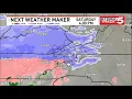 Here is a look at the snow transitioning to sleet and ice and eventually over to rain