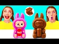 Download Lagu Real Food vs Chocolate Food Challenge | Amazing Kitchen Recipes by BaRaDa Best