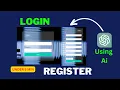 Build a Login Registration Form with ChatGPT AI CodeCraft Tutorial