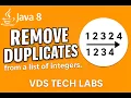 Remove duplicates from a list of integers