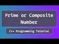 C Program to Check User Input for Prime or Composite Number