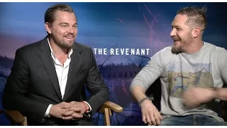 leonardo dicaprio and tom hardy interview for the revenant