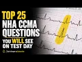 NHA CCMA Test Questions EKG Phlebotomy Clinical Care Review