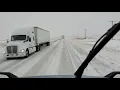 Trucking a Dangerous Hwy on Snow Ice Southbound and Down Hwy 287 CO OK TX