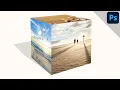 Create a 3D photo cube Cube with photos PHOTOSHOP TUTORIAL