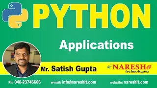 Python Applications Python Tutorials for Beginners Mr Satish Gupta