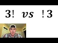 Factorials vs Subfactorials