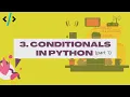 Python for Data Science - 3 Conditionals statement in python Part 1