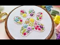 Floral paw print hand embroidery Hand embroidery design Infinite Thread Arts