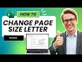How to Change Page Size Letter in Excel Updated 2026