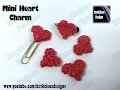Rainbow Loom Mini Heart Hart Charm Valentine - 32 bands required