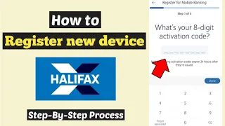 Halifax Device Register Halifax activation code Register phone Halifax