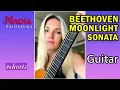 Lagu Beethoven MOONLIGHT SONATA on Guitar NADiA Kossinskaja #shorts  #nadiaguitar