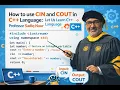 How to use Cin and Cout in C Language By Professor Sadiq Nuur