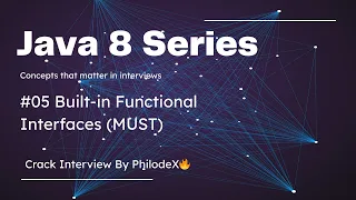 Built-in Functional Interfaces MUST Predicate Function Consumer and Supplier Java 8