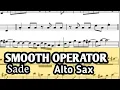 Download Lagu Smooth Operator Alto Sax Sheet Music Backing Track Play Along Partitura
