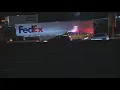 Lanes blocked after FedEx truck crashes into bridge beam