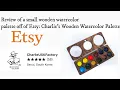Wooden Portable Watercolor Palette Review from CharlieUSKFactory Etsy Shop
