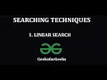 Searching Algorithms - 1 Linear Search Algorithm