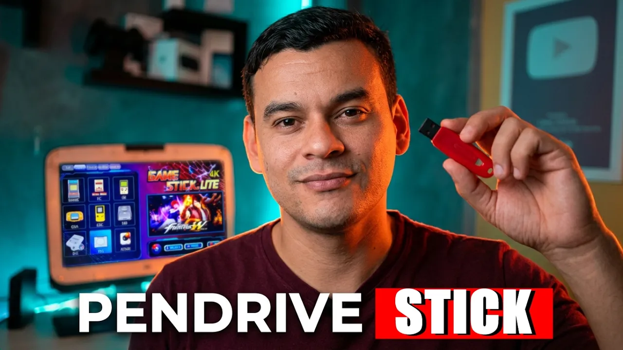 COMO FAZER GAMESTICK CASEIRO | JOGUE SEM PRECISAR INSTALAR NADA DIRETO NO PENDRIVE COM JOYSTICK