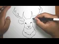 How to draw Easy Deer Head