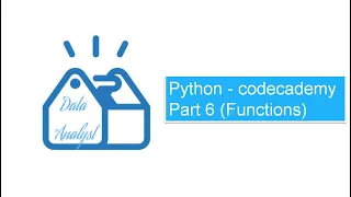 Python - codecademy Part 6 Functions