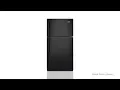 Maytag 21 2-cu ft Top-Freezer Refrigerator with Ice Maker Black