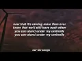 umbrella - ember island lyrics