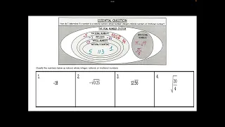 math8 classifying real numbers unit1