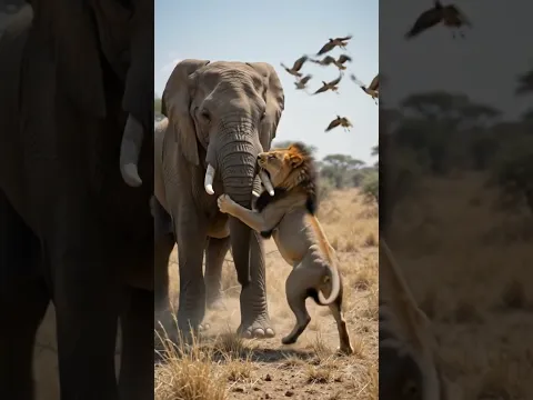 Lion vs Lion Fight #animalfight
