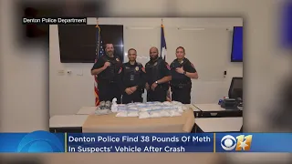 Denton Police Find 38 Pounds Of Meth Inside Suspects Vehicle After Crash