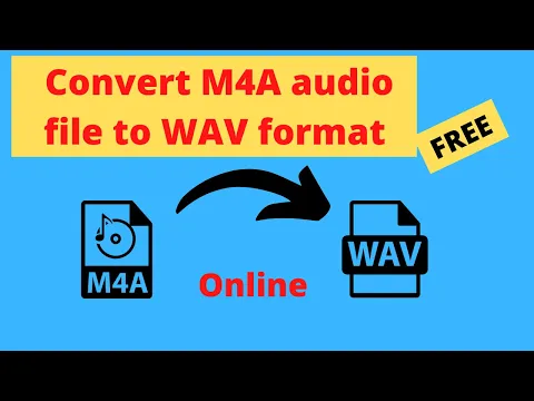 Download MP3 How to convert m4a to wav online for FREE | Free online audio converter