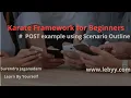 POST Example using scenario outline Karate Tutorial for Beginner