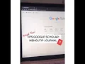 Cara mudah mengutip jurnal di google scholar.begini caranya 🤫
