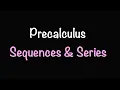 Precalculus Sequences and Series Section 12 1 Math with Professor V