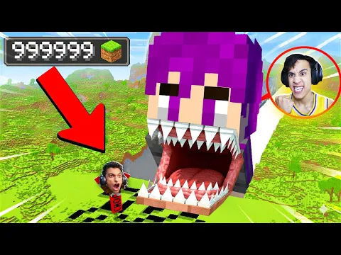 Video Thumbnail: عملت مقلب في صديقي عبدة ماندو تحولت الي عملاق واكلت عالم ماين كرافت.. 🤣