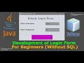Design Simple Login Form in Java Netbeans Without SQL Database ARBX CodeX 2020